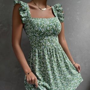 Shein Flowly Ruffle Dress
